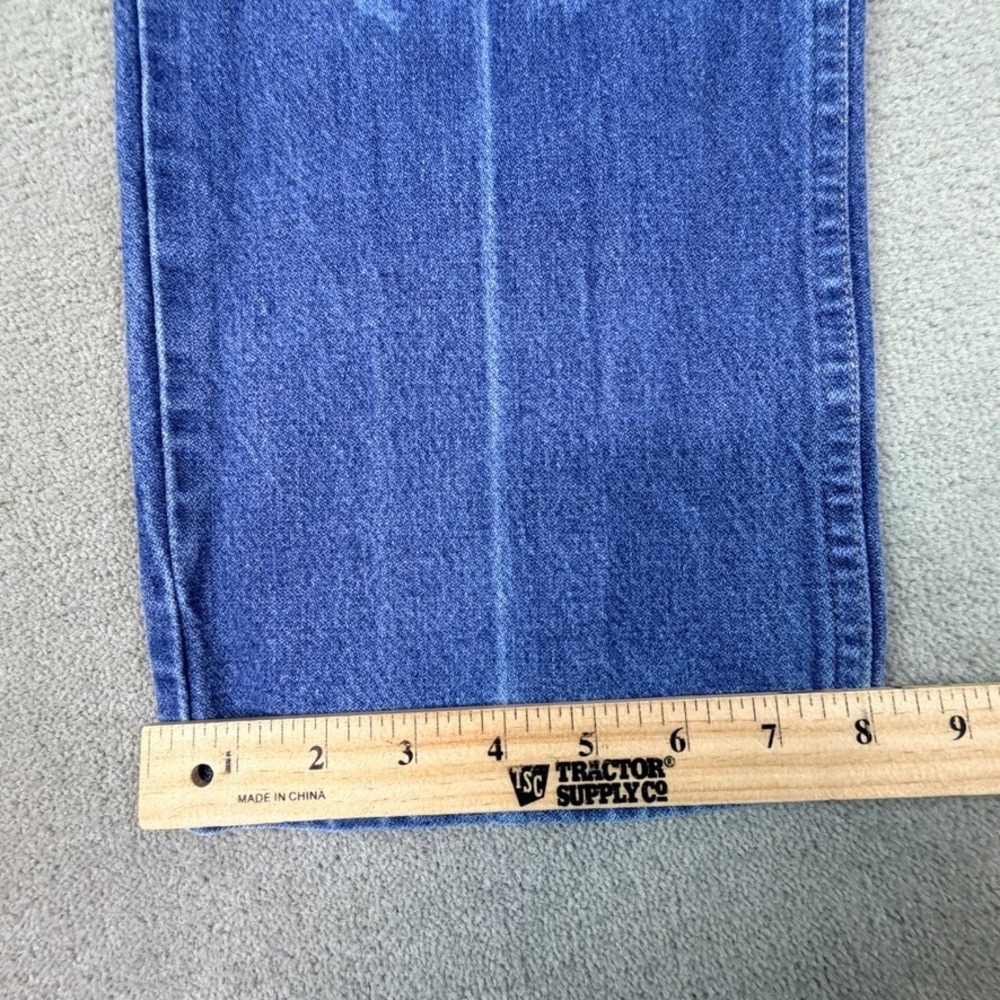 Vtg Wrangler Cowboy Cut Jean Mens Actual Fit 38x36 Blue Faded Denim Straight Leg - Picture 10 of 13